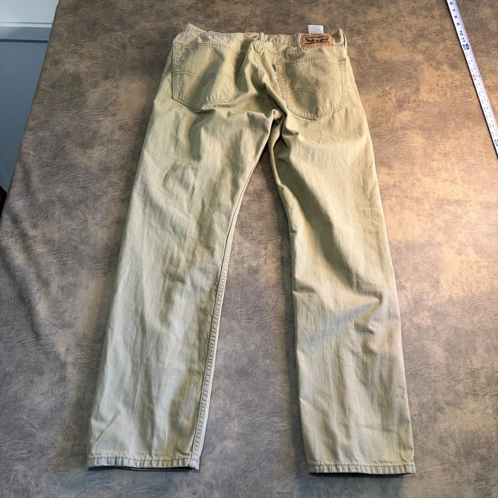 Levi's 541 Athletic Taper Pants Mens 36x34 Tan‎ Khaki Cotton